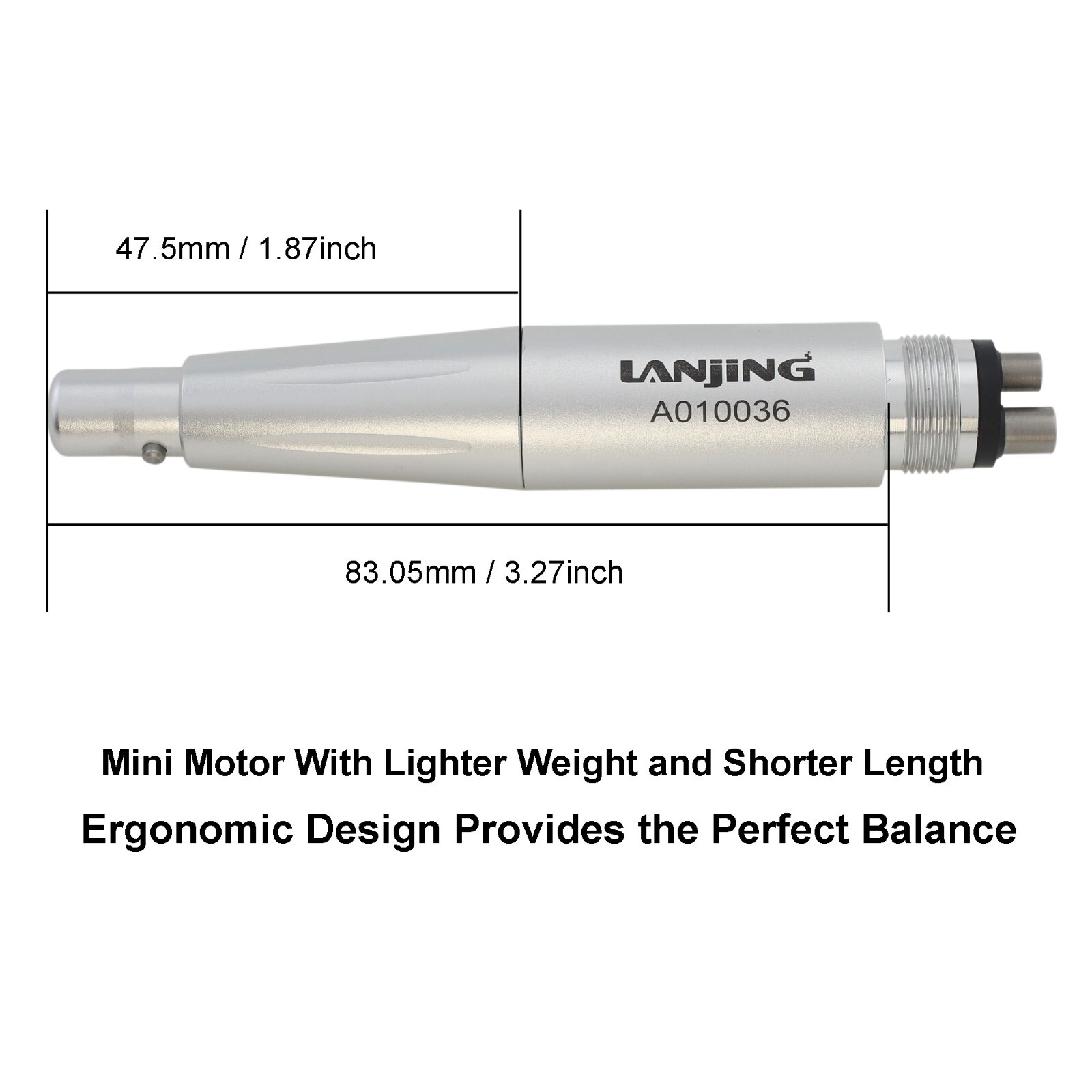 Dental Prophy Hygiene Handpiece Air Motor 3 Nose Cone 4 Holes 360 Degree Swivel