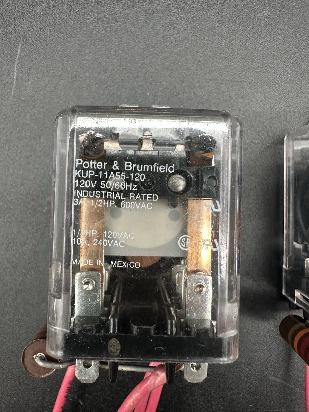X2 Potter & Brumfield KUP-11A55-120 Plug-In Relay w/ Flange 120VAC Coil DPDT B44