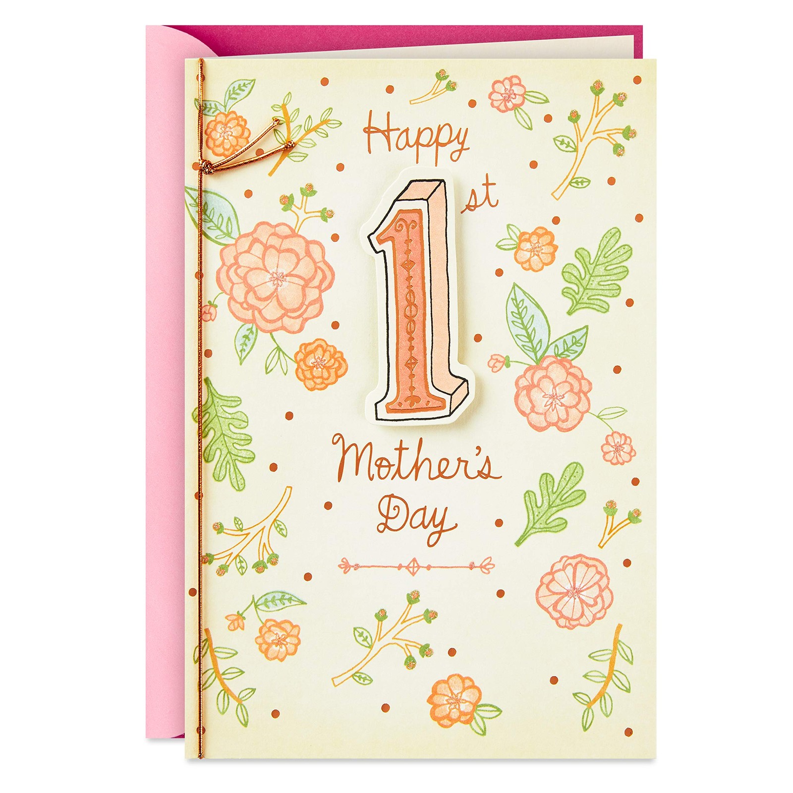 Hallmark 1st Mother’s Day Card (Joy 8.31 inches by 5.75 inches, Multicolor