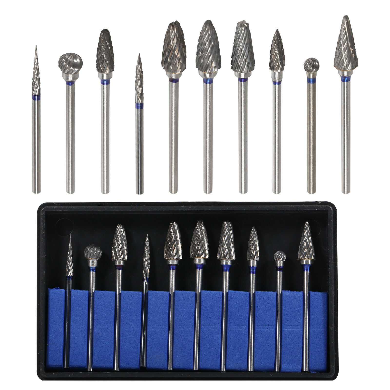 Lab Polishing Drills Tungsten Steel Carbide Bur HP 2.35MM Burs 10 Model Dental