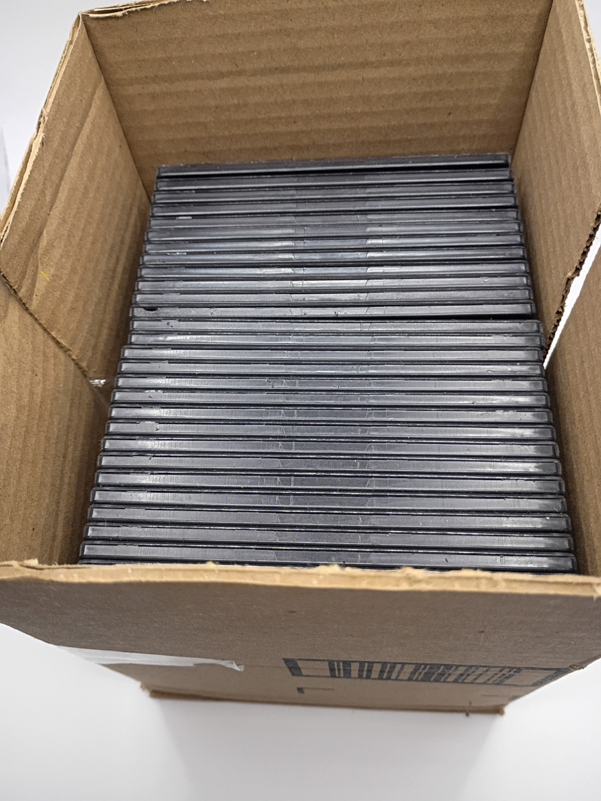 Legacy Slim CD/DVD 30 pack Clear/Black Jewel Cases Qty 30