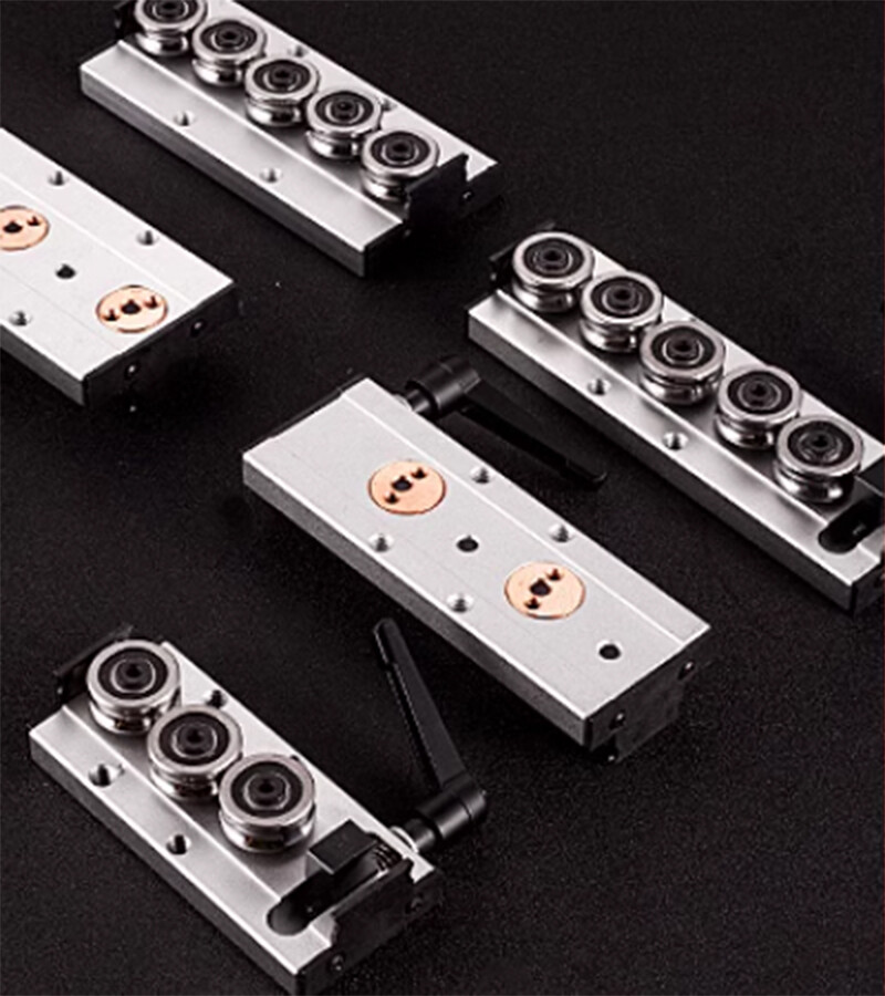 Built-In Dual-Axis Linear Rail Guide and Lock Sliders SGB10-SGB35 3/4/5 Wheel