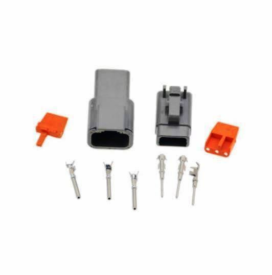 OEM Gray Deutsch DTM 2 3 4 6 8 12 Pin Connector Electrical Kit 20-24 AWG