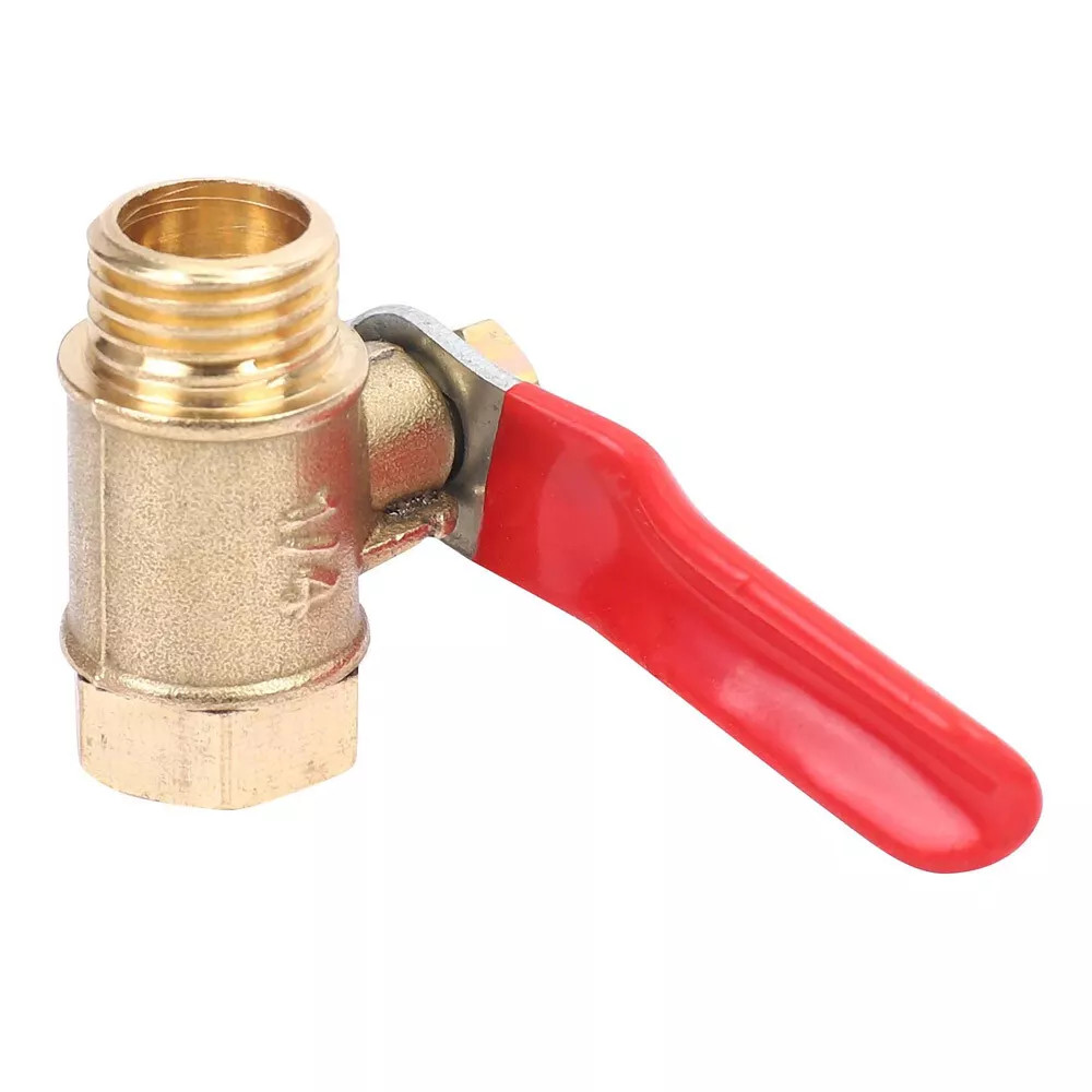 4PCS 1/4″ Male Female NPT Brass Ball Valve Water Air Tank Drain Shut Off USA