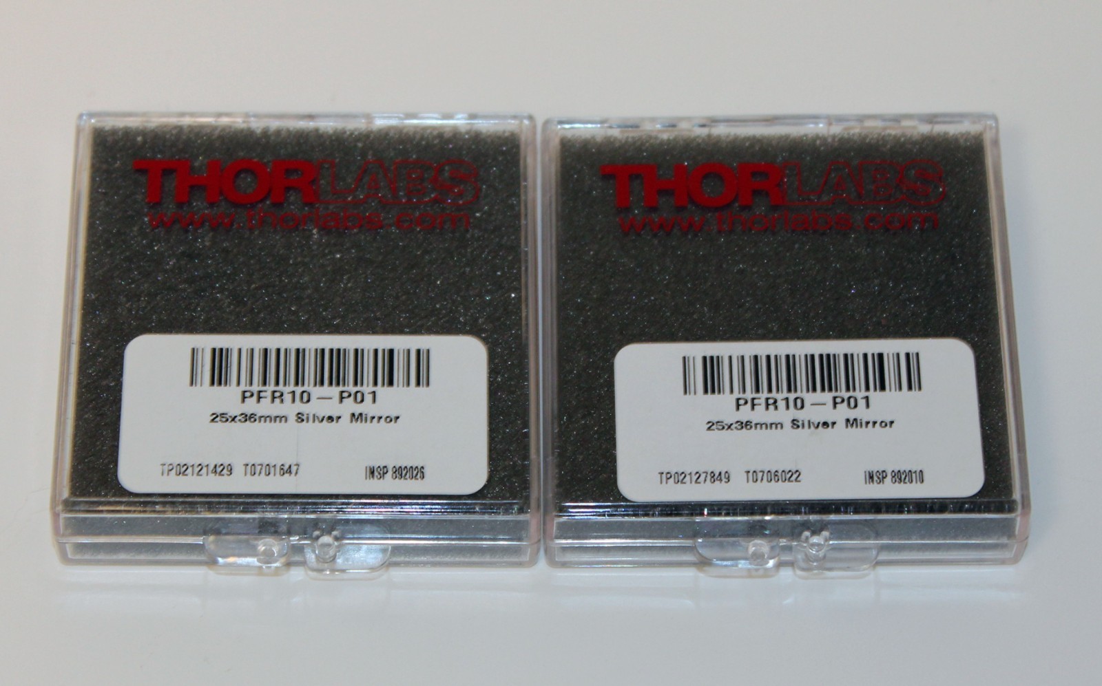 Thorlabs PFR10-P01 Protected Silver Mirror ( Lot x 2) PFR10-P01 25 mm x 36 mm