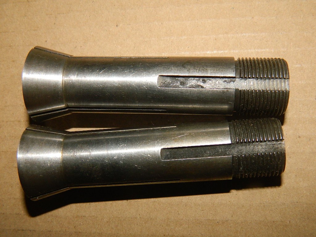 Lot of 2 Hardinge Collets 4NS 1/2″ and 4NS 9/16″