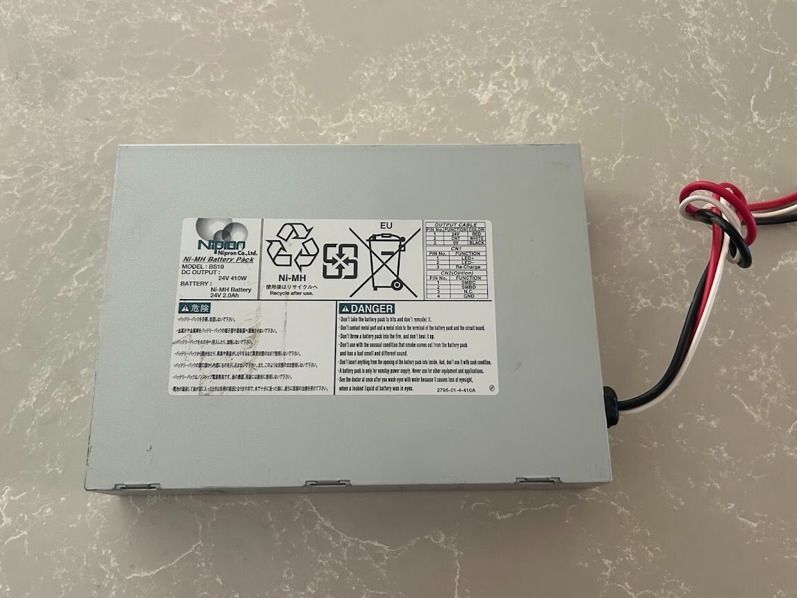 BS10A-H24/2.0L NIPRON 410W 24V BS10 Ni-MH BATTERY Tested