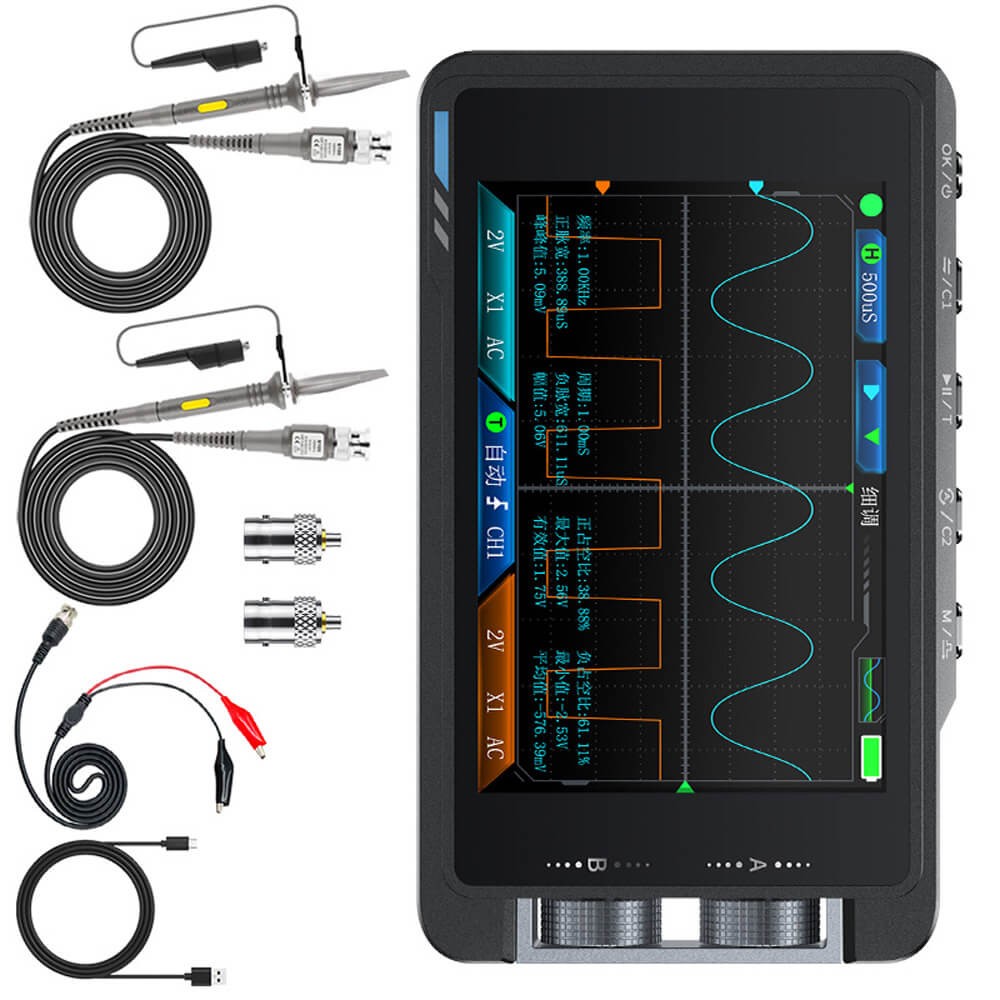 FNIRSI DS215H 2in1 Dual Channel Digital Oscilloscope Signal Generator 50MHz 250MSa/s
