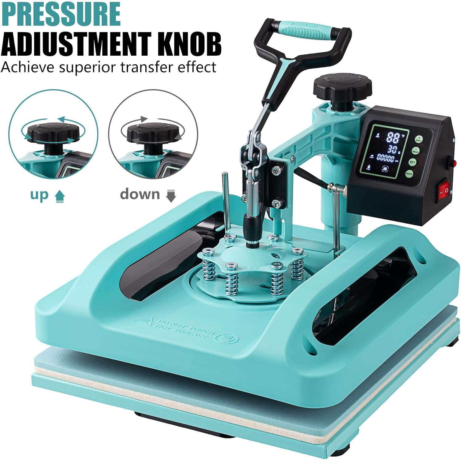 Combo 5 IN 1 T-Shirt Heat Press Transfer Machine 15″x15″ Sublimation Swing Away