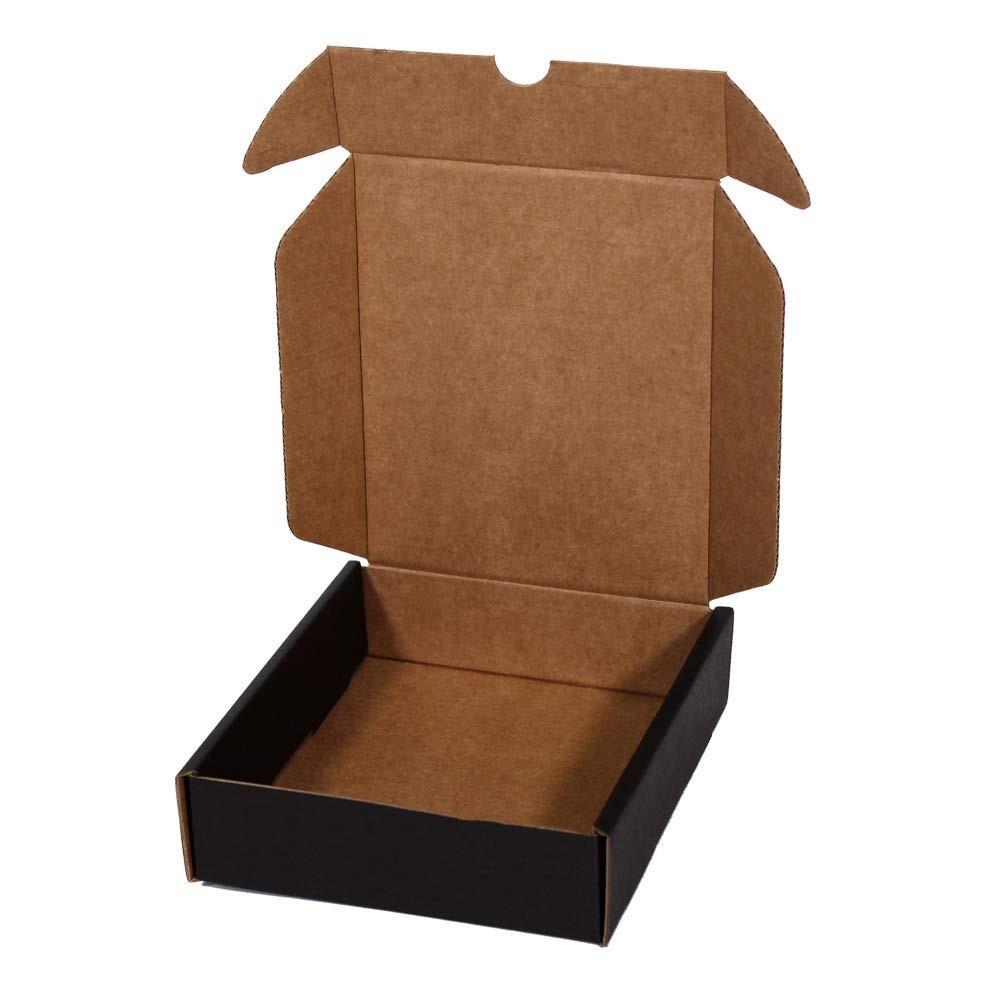 schwarzer Karton für den Postversand | Selbstaufbaubox ideal als Geschenk | s…