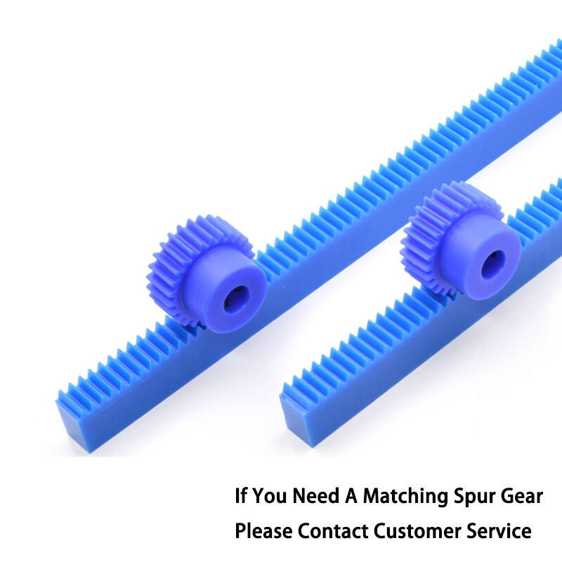 1/1.5/2/2.5/3/4 Modul Nylon Spur Gear Racks For CNC Linear Motion Long 300/500mm