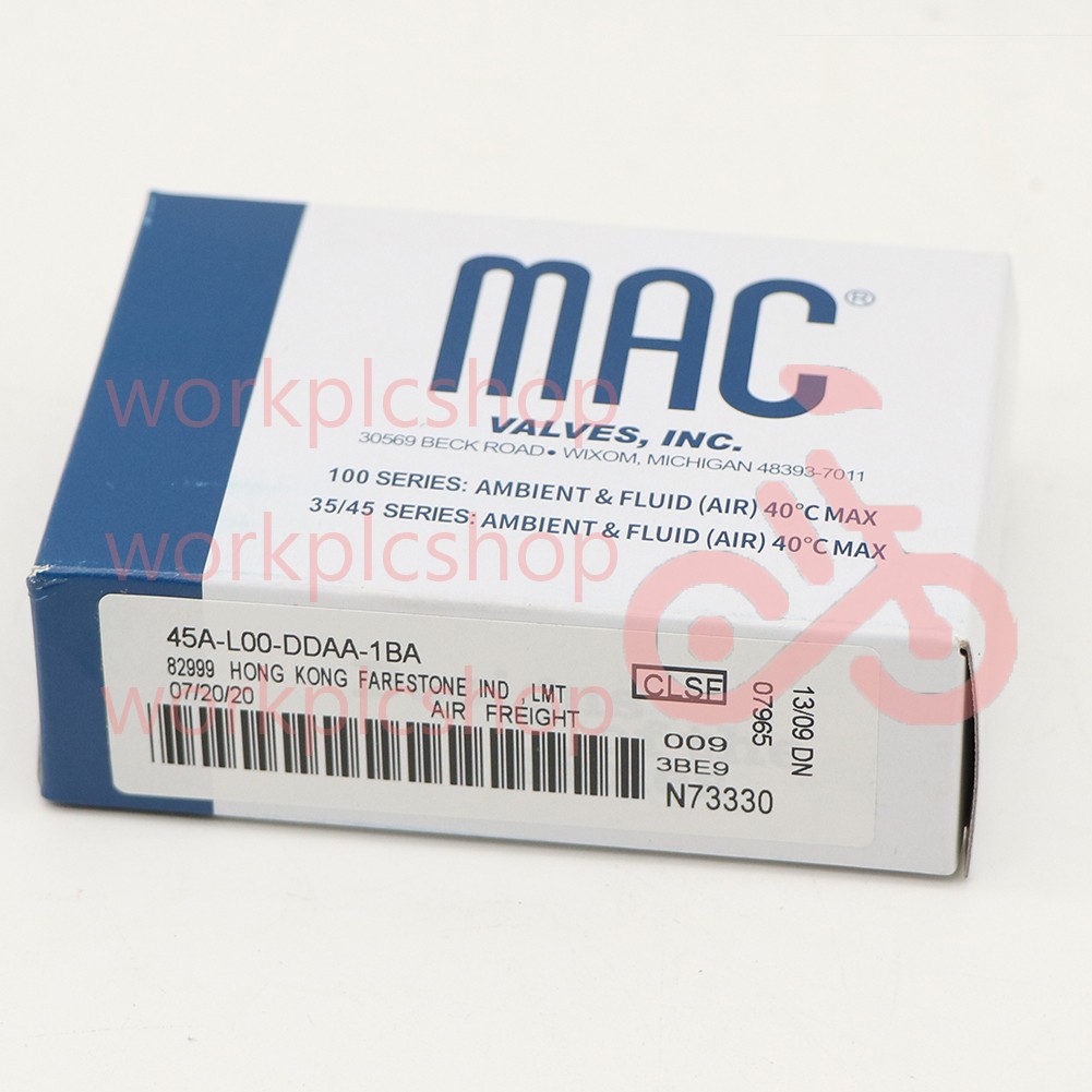 1Pcs New MAC Solenoid Valve 45A-L00-DDAA-1BA 45A-LOODDAA1BA Rapid delivery