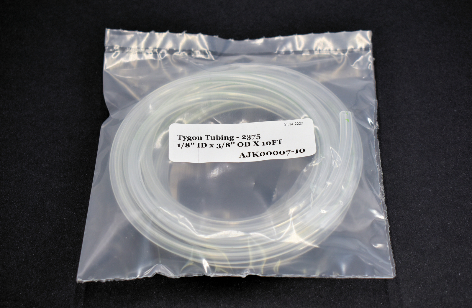 Tygon 2375 AJK00007 Clear Chemical Transfer Tubing – 1/8in ID x 1/4in OD – 10′