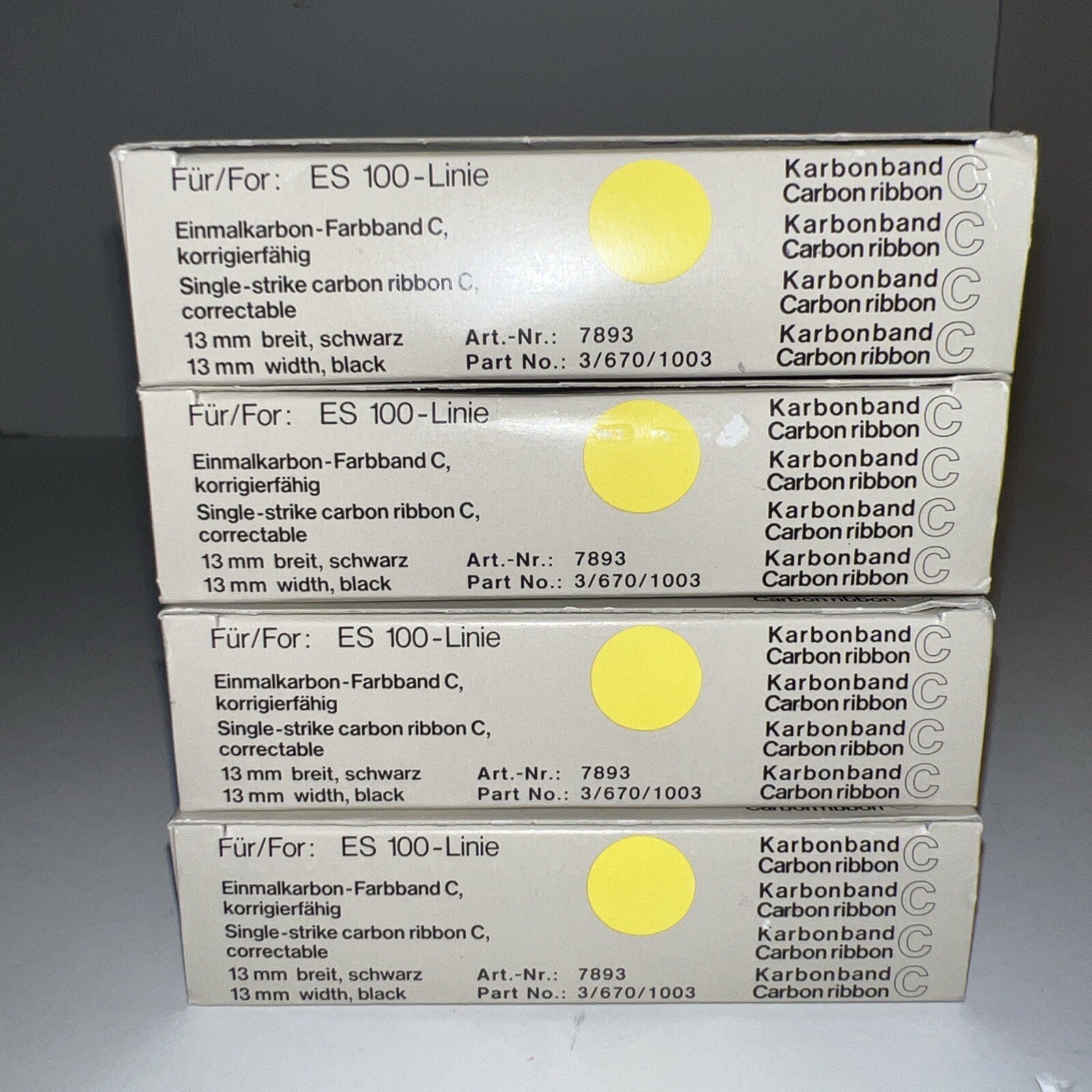 Olympia ES 100-Line 13mm Ribbon Lot of 4 International