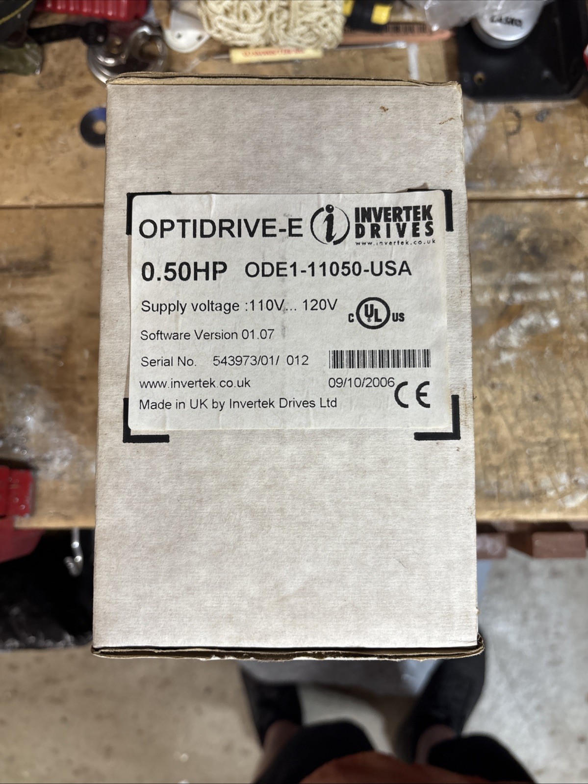 INVERTEK ODE1-11050-USA OPTIDRIVE E 0.5HP 120 VAC NEW!!