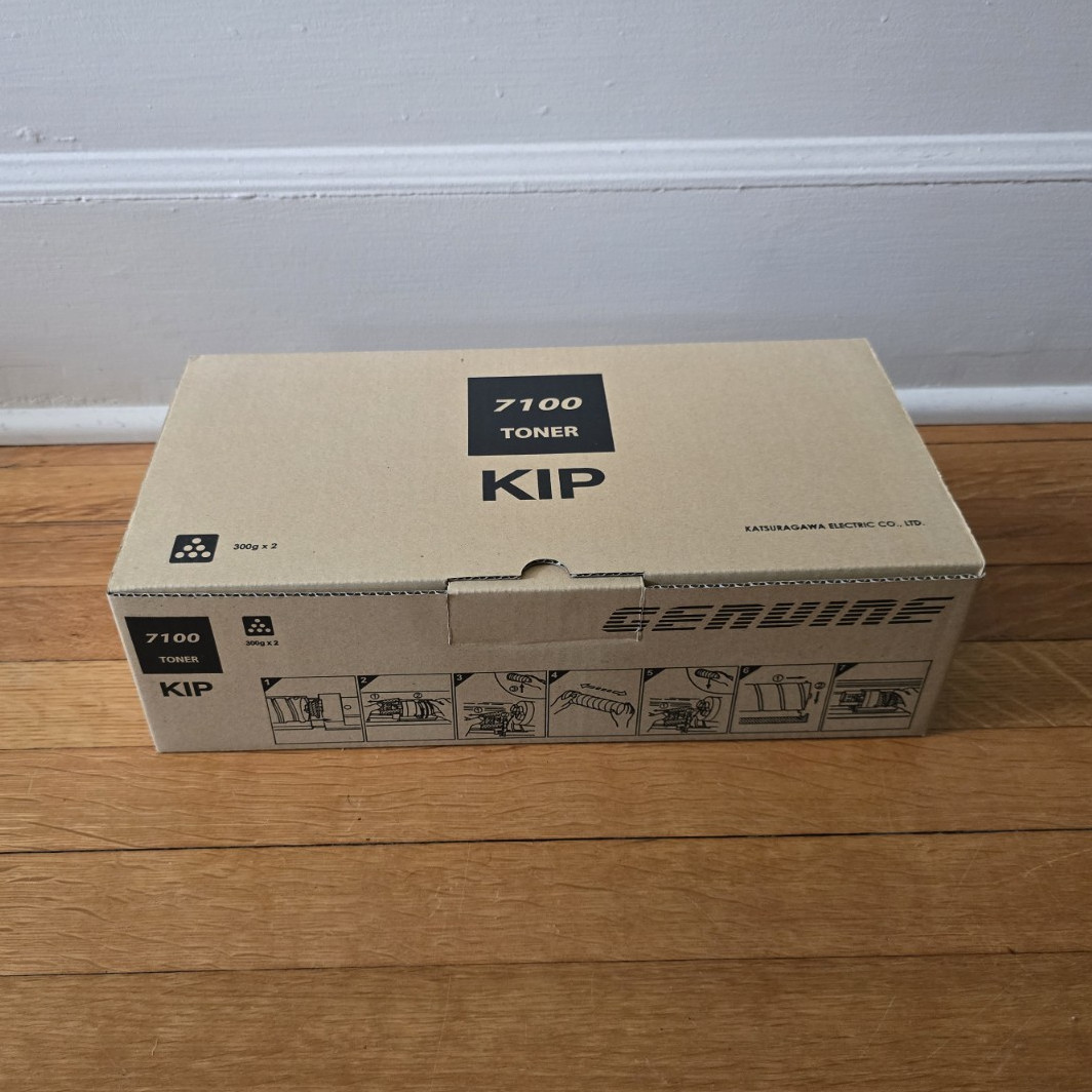 KIP 7100 Genuine OEM Toner Cartridge 2-Pack 2 x 300g Black Z240970010 New Sealed