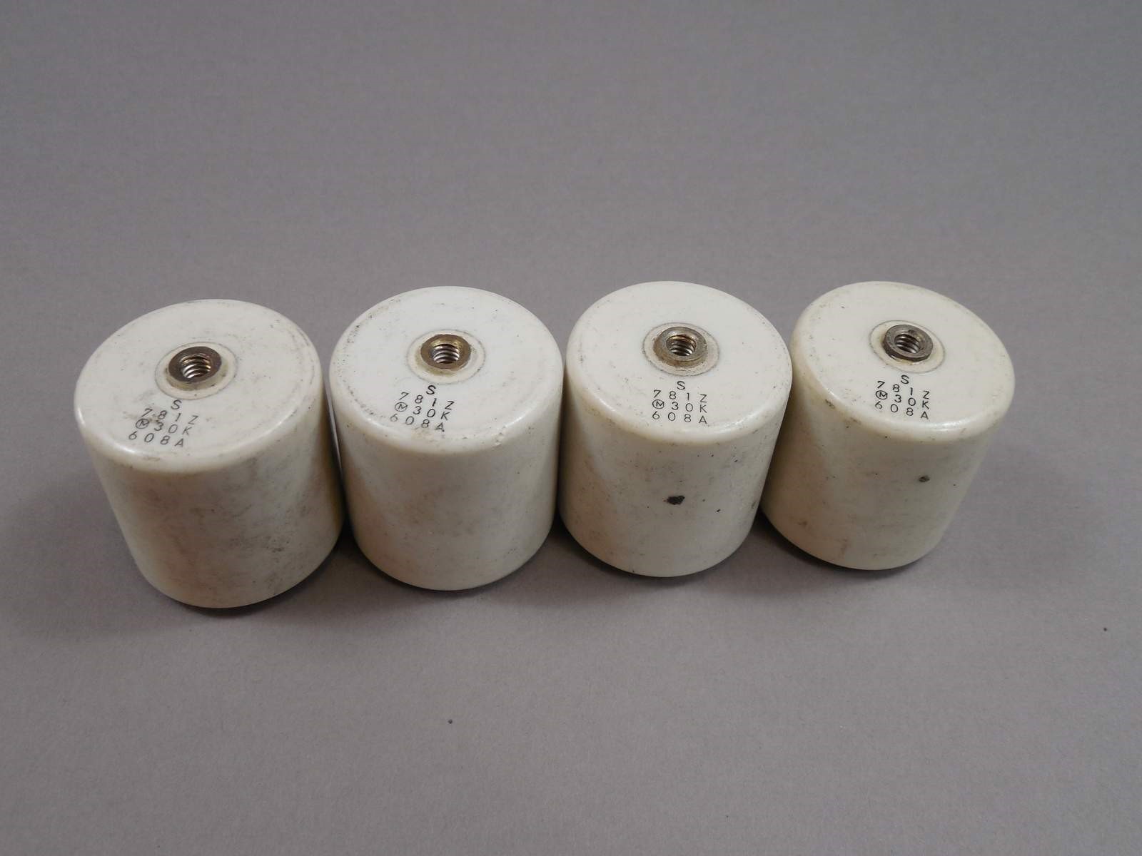 USED – Lot of (4) Murata Doorknob Capacitor 781Z 30K 608A