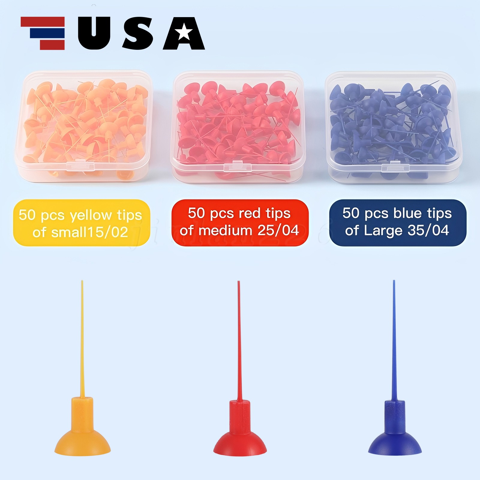 50/150pcs Dental Endo Activator Tips Root Canal irrigator endosonic Tips