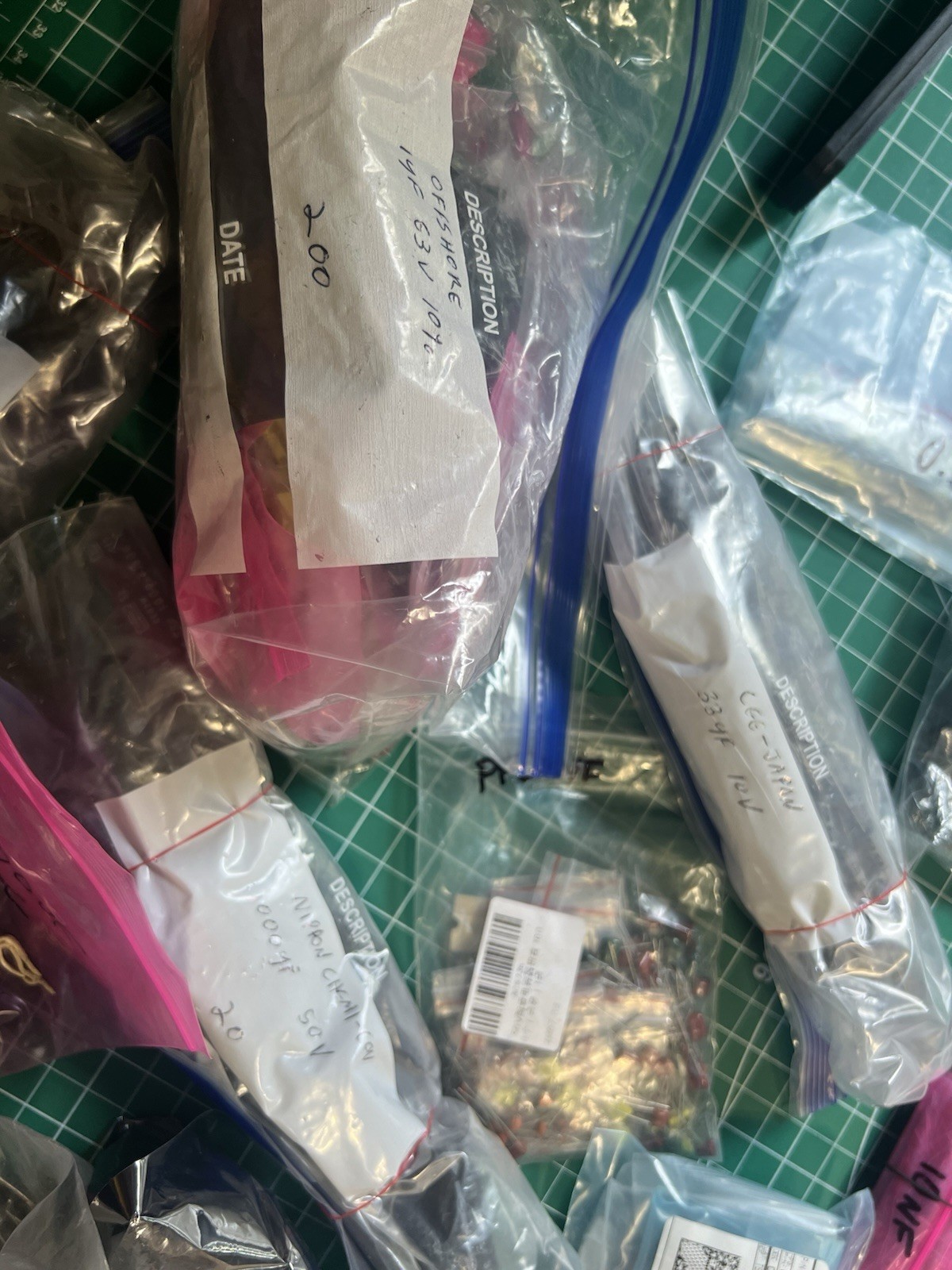 HUGE 11lb Lot Of Electronic Components NOS