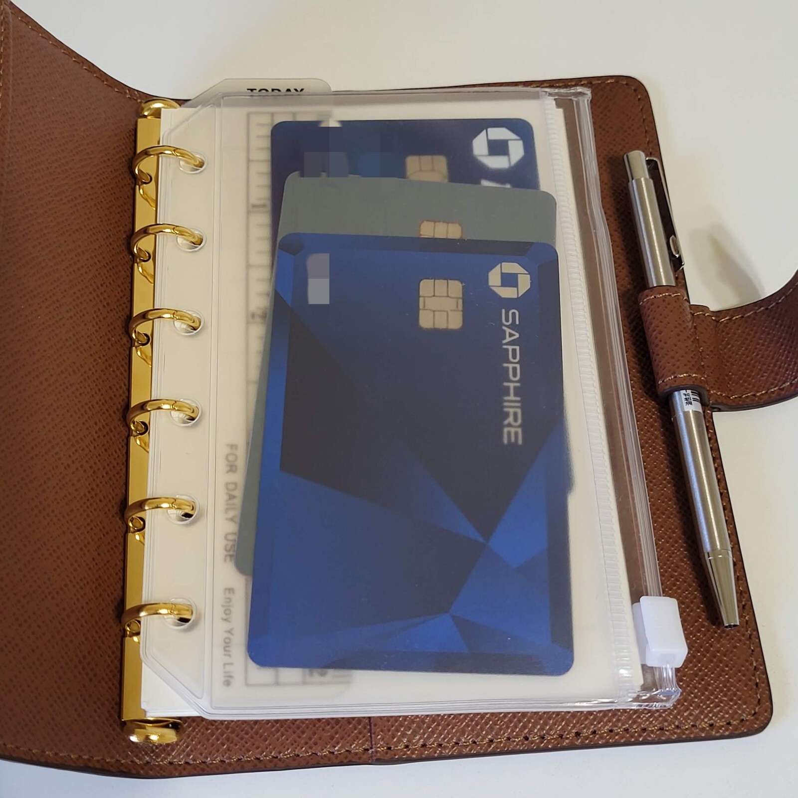 fits Louis Vuitton PM Small Agenda: Monthly Weekly Refill+Pouch+Insert Pen