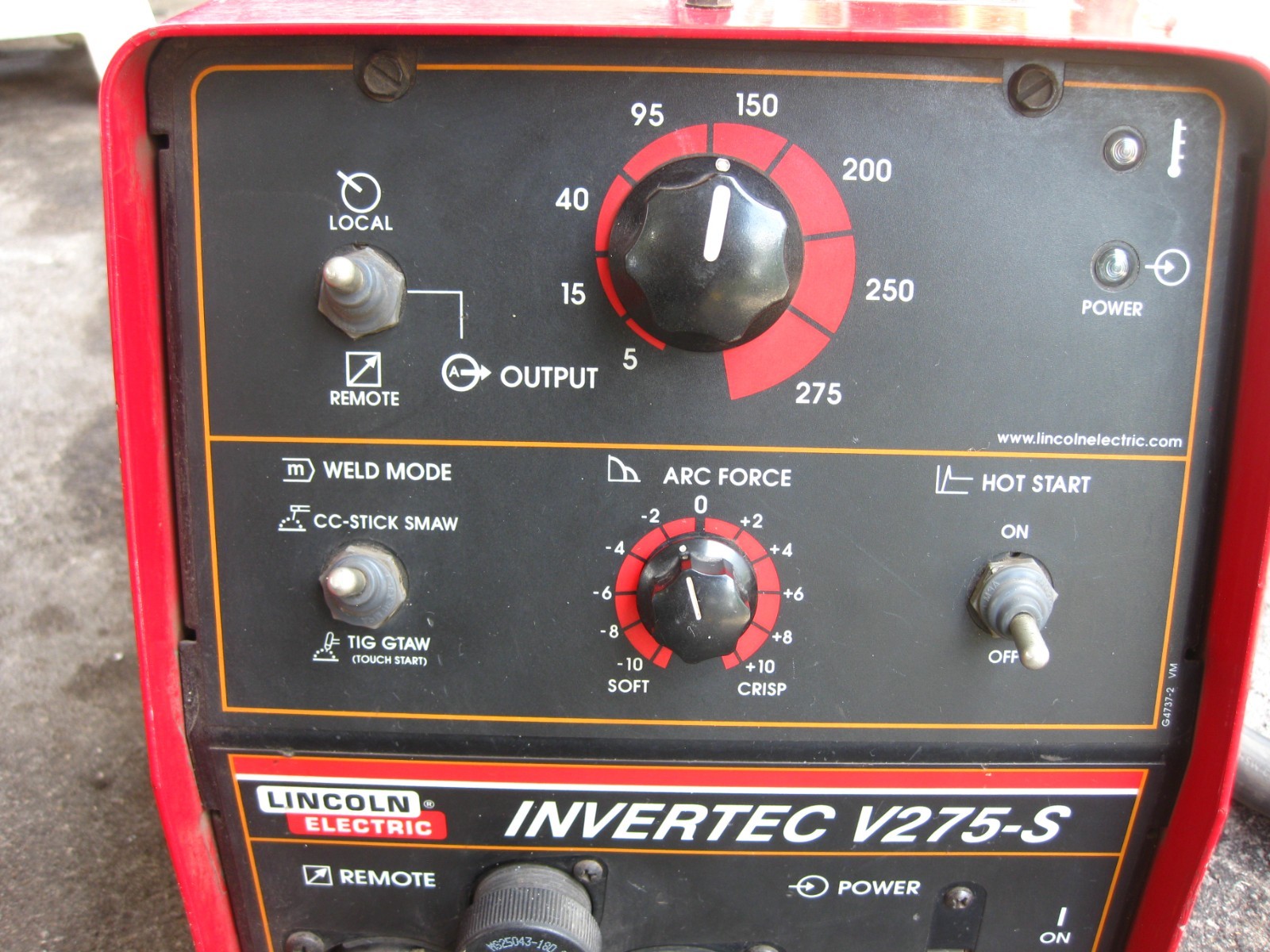 Lincoln Electric Invertec V275-S Stick TIG Welder K2269-1 208/230/460V Tested