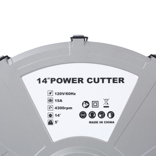 Portable 14″ Wet/Dry Electric Corded Circular Concrete Saw/Power with Water Line