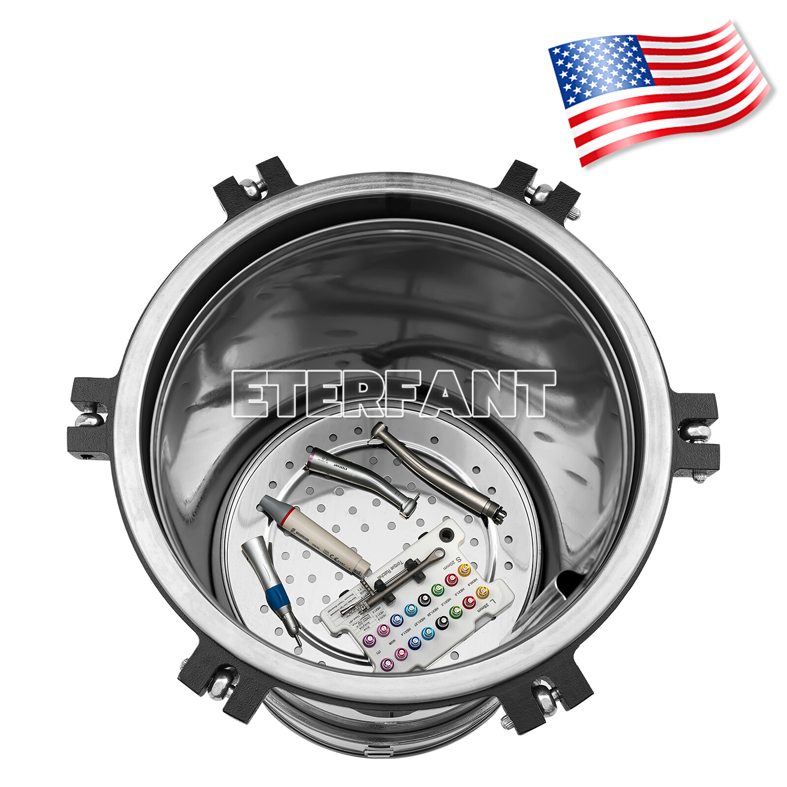 ETERFANT 24L Dental Pressure Steam Sterilizer Medical Autoclave Sterilizer