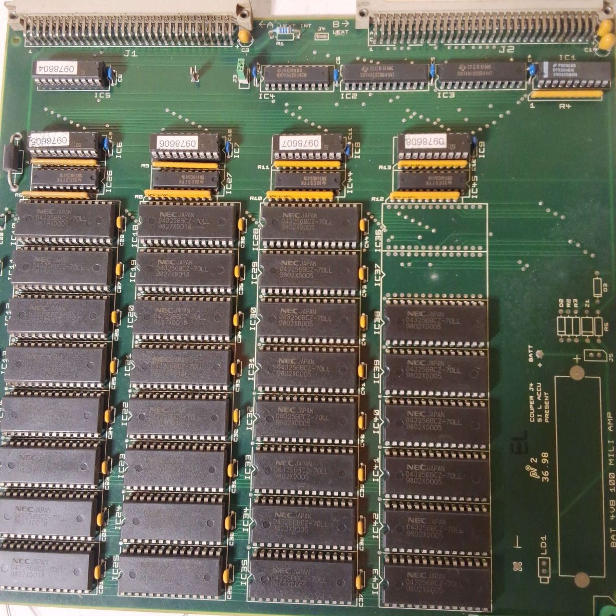 8525830 108525830 PCB 0-960K CMOS MEMORY FI3x0 CSL1S CHARMILLES – USED-UNTESTED