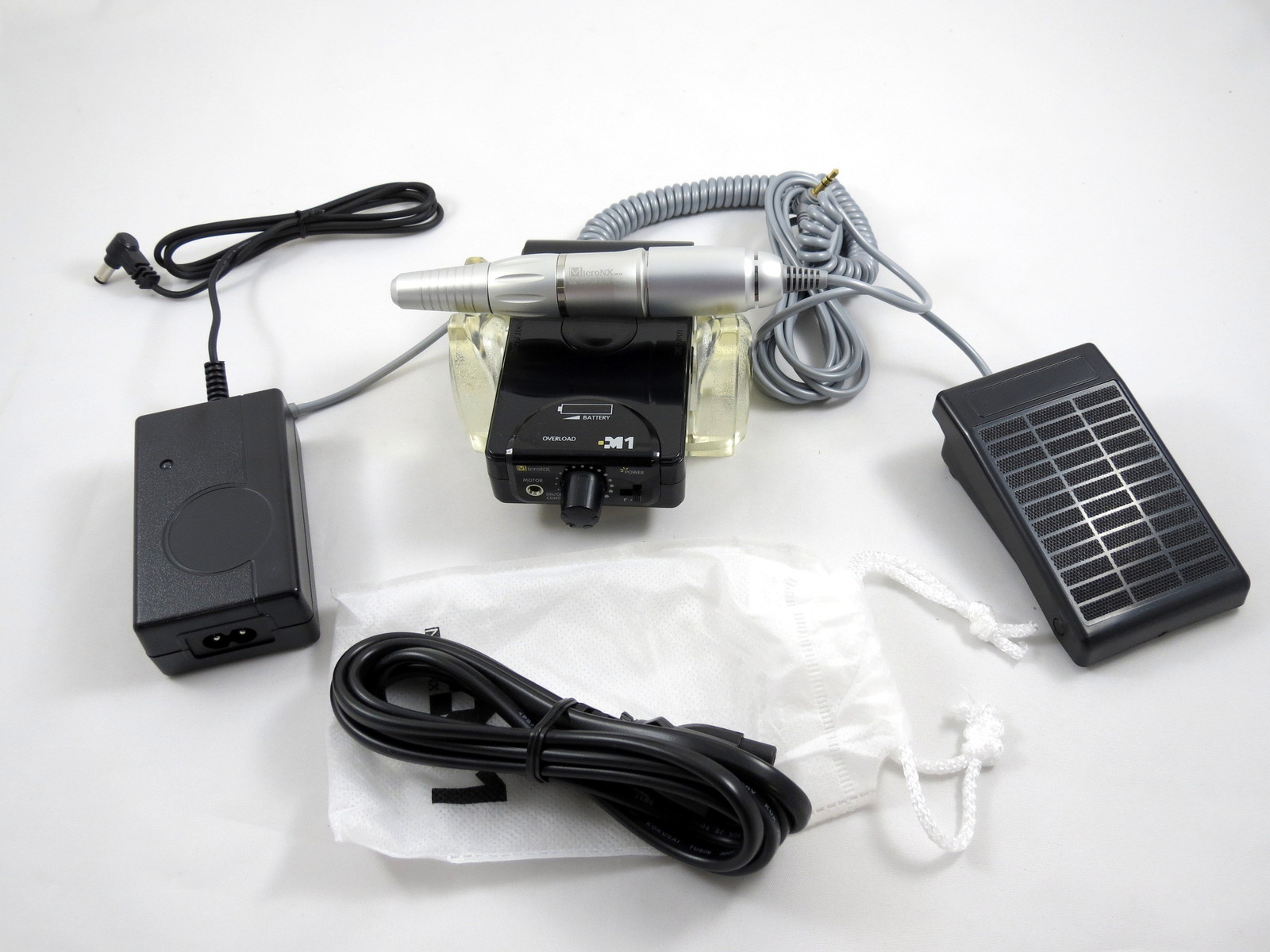 Dental Lab Micromotor Portable / Recharge / Black 25.000 rpm FDA / CE Micronx