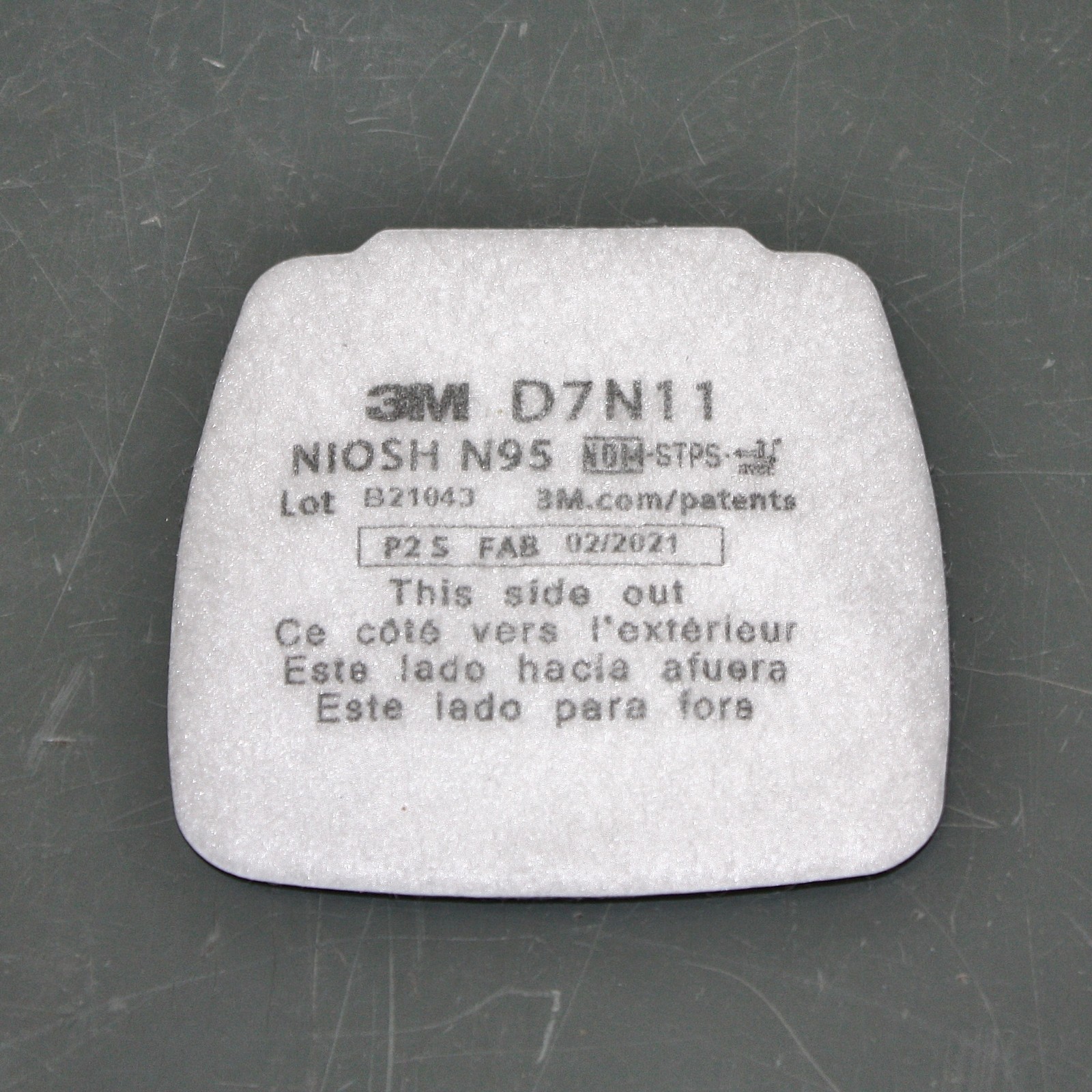 EXPIRED 02/2026 – (200) 3M Secure Click Mask Filters D7N11, N95, Particulate
