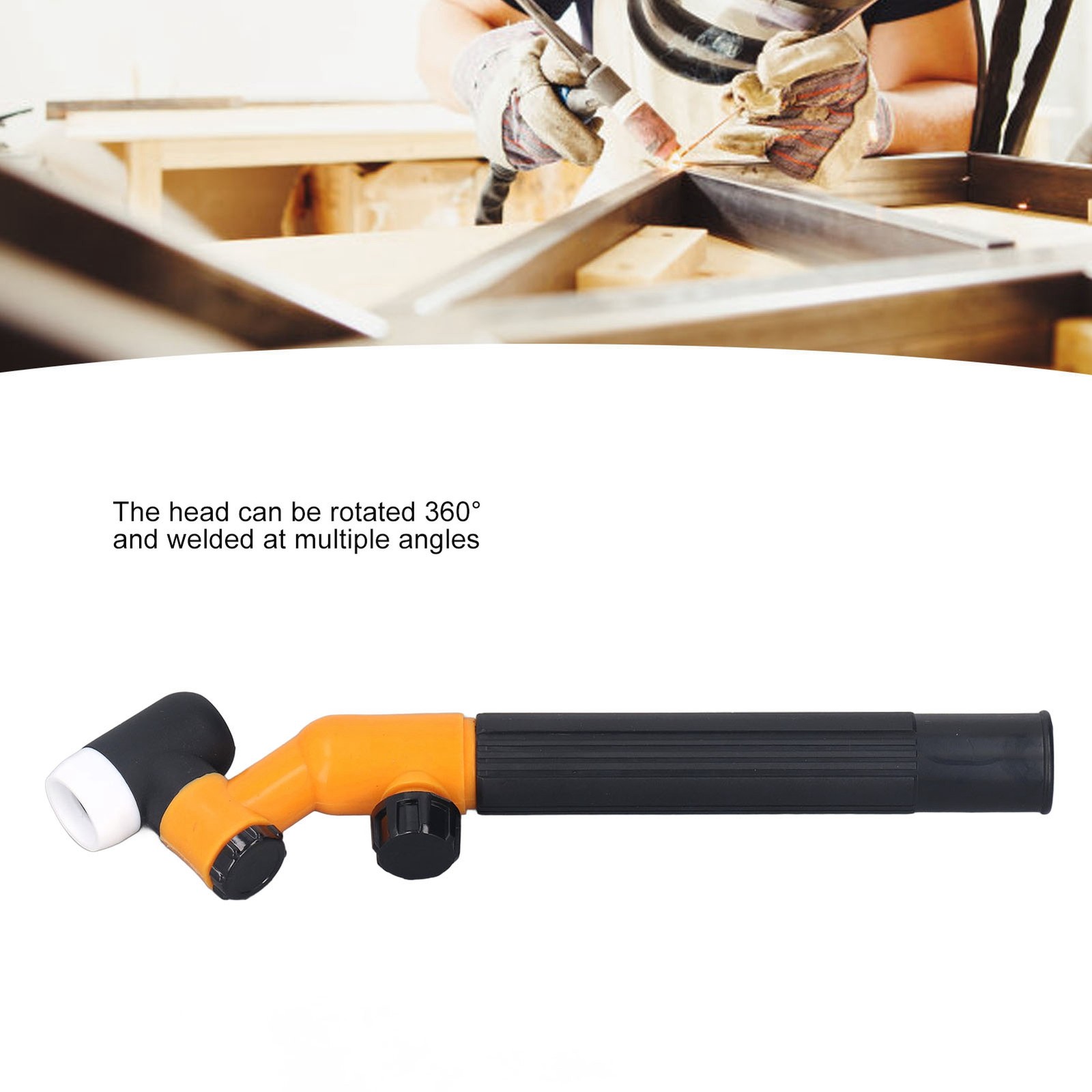 Welding Torch Head One Handed Operation Air Cooled TIG Torch Head Neck