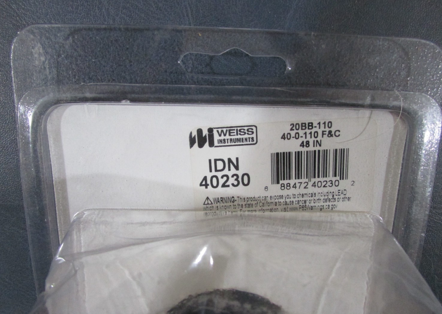 Weiss Instruments IDN40230 Remote Reading Dial Thermometer