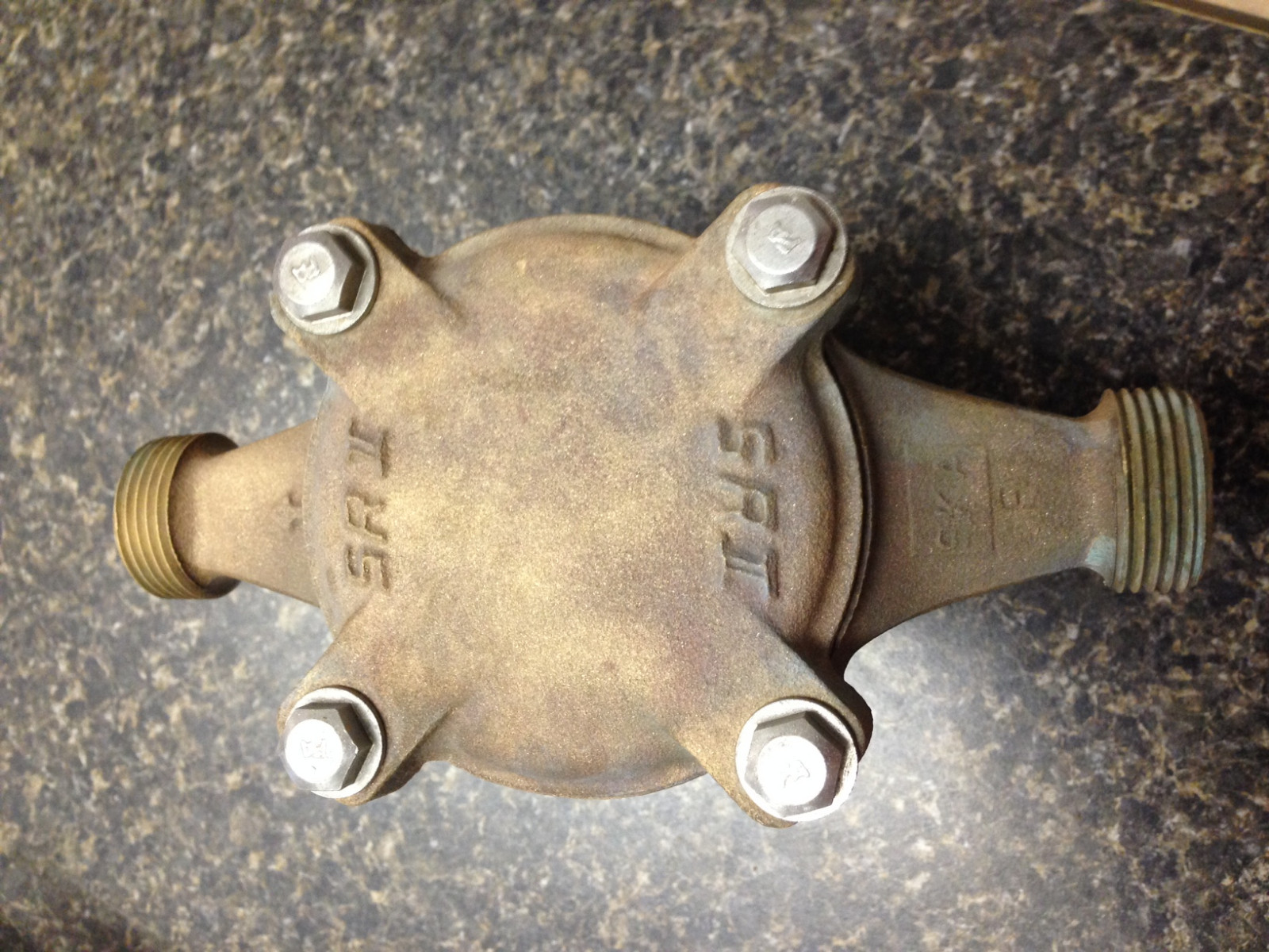 Sensus SRII 5/8″ Brass Water Meter Used – Includes Cover, Readable Face