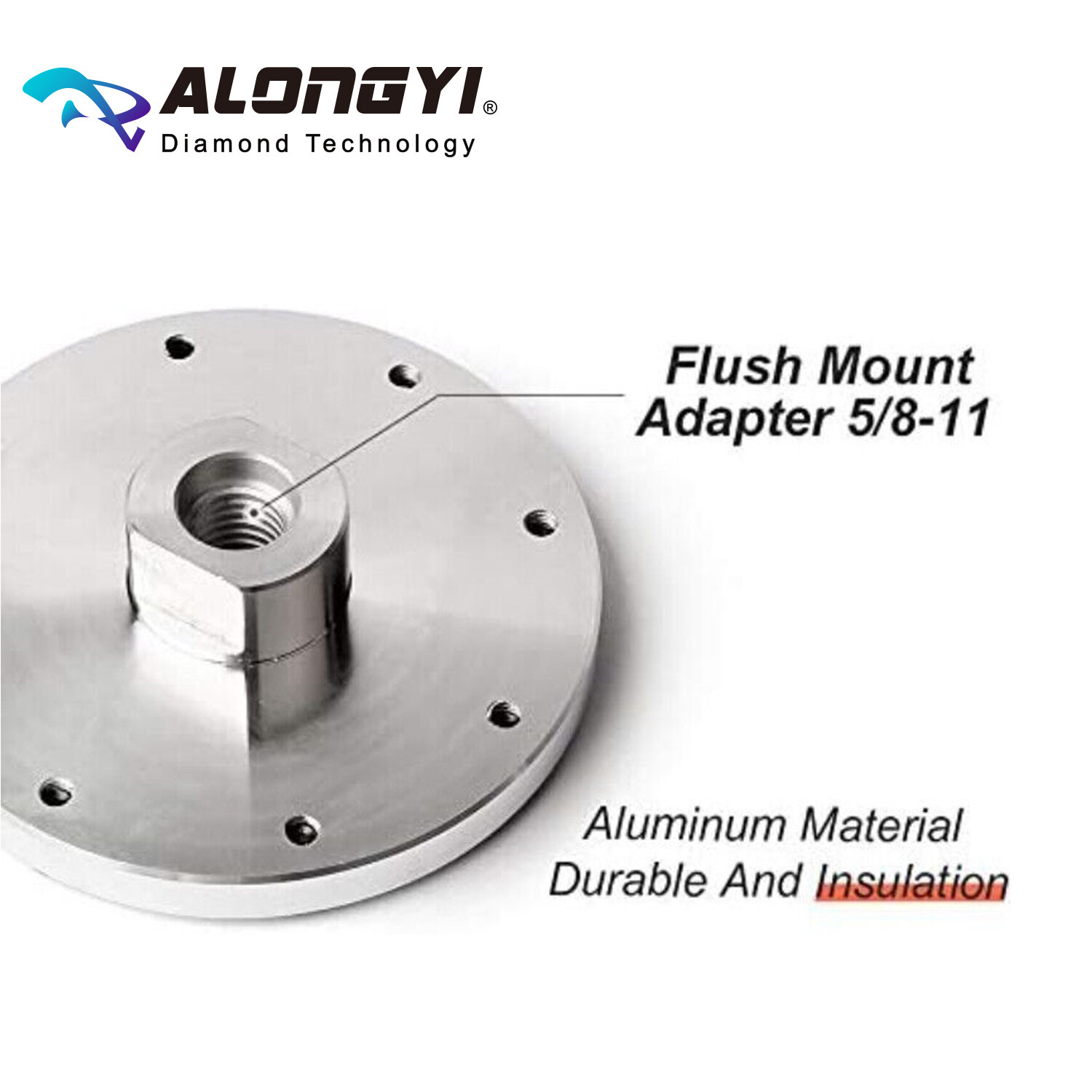 ALONGYI 3.8″ Flush Mount Adapter Flange for Diamond Saw Blades(5/8-11 or M14)