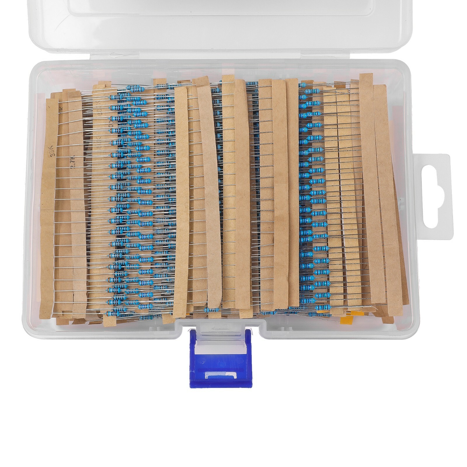 1460 Pcs 73 Values 1% 1/4W Resistor Kit 1 Ohm-1M Ohm Metal Film Resistors Kit