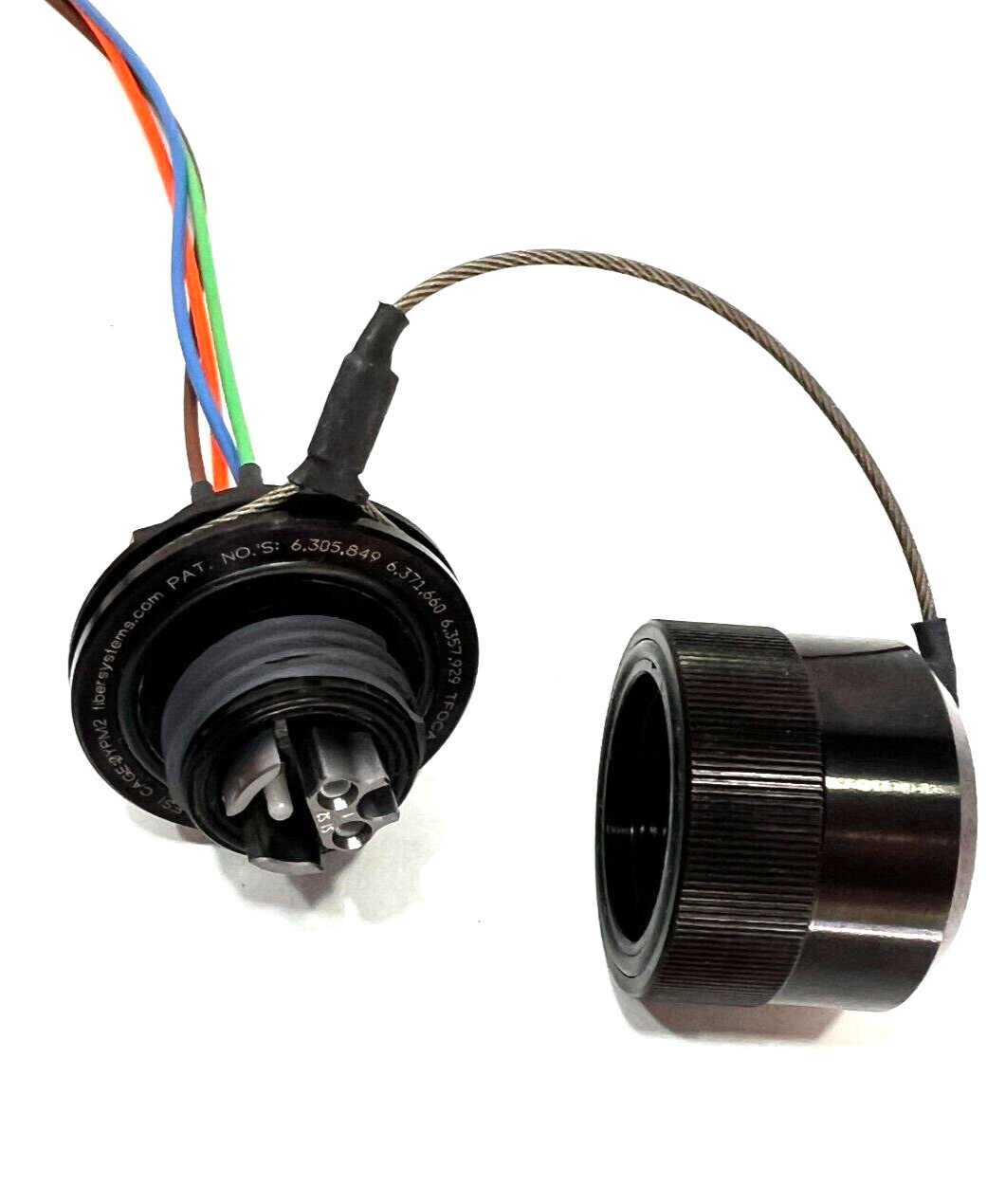 Amphenol FSI MIL-SPEC FS4H8000 Fiber Optic TFOCA-II Jam Nut Receptacle Assembly