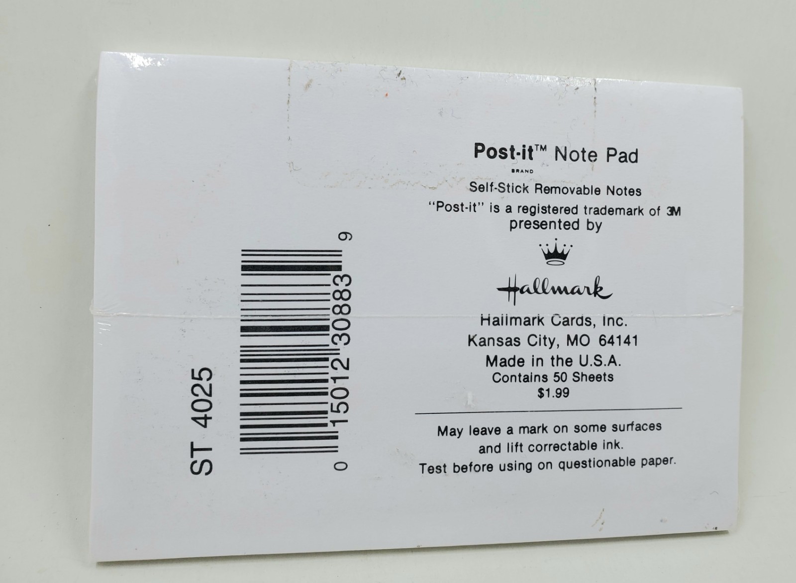 SMC2 Vtg Hallmark Post-It Note Pad SNL Saturday Night Live Hans And Franz New