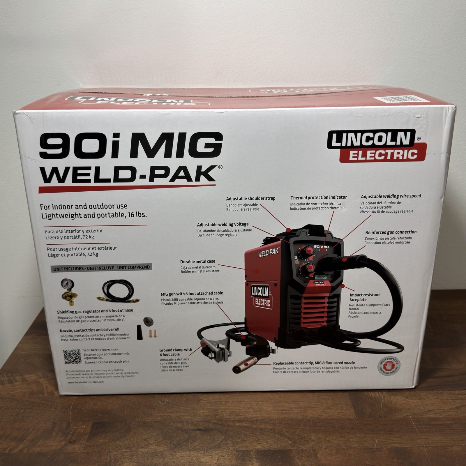 Lincoln Electric WELD-PAK 90i MIG Flux-Cored Wire Feeder Welder K5256-1 – NEW