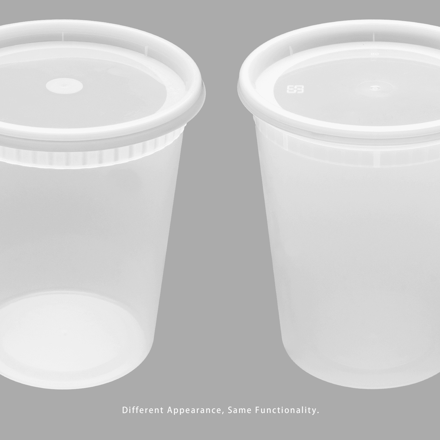 Karat 32oz PP Plastic Injection Molded Deli Containers & Lids – 240 ct,