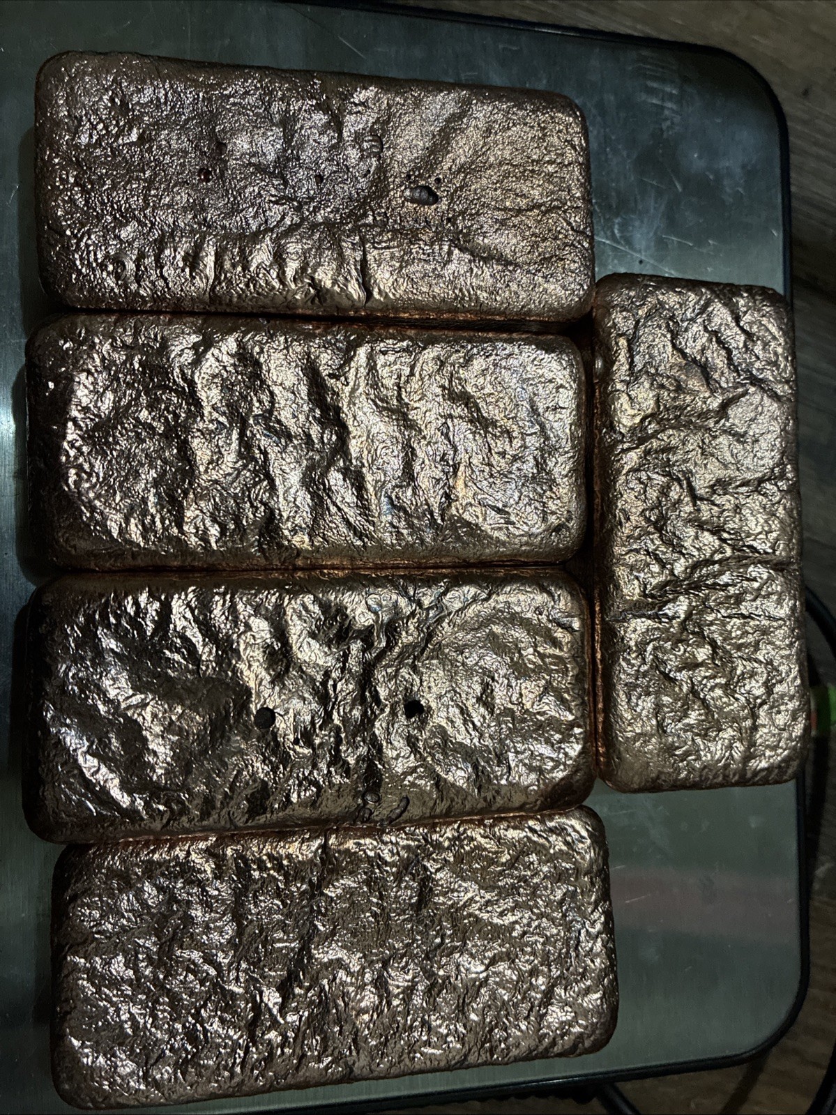 Copper Bars Ingots Hand Poured Pure 5lbs 11oz+