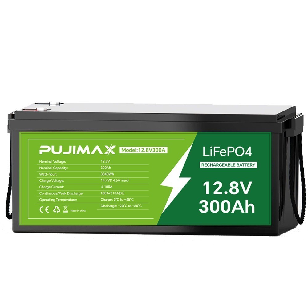 12V 300AH LiFePO4 Lithium Battery 15000+ Deep Cycle BMS for Solar RV Off-grid