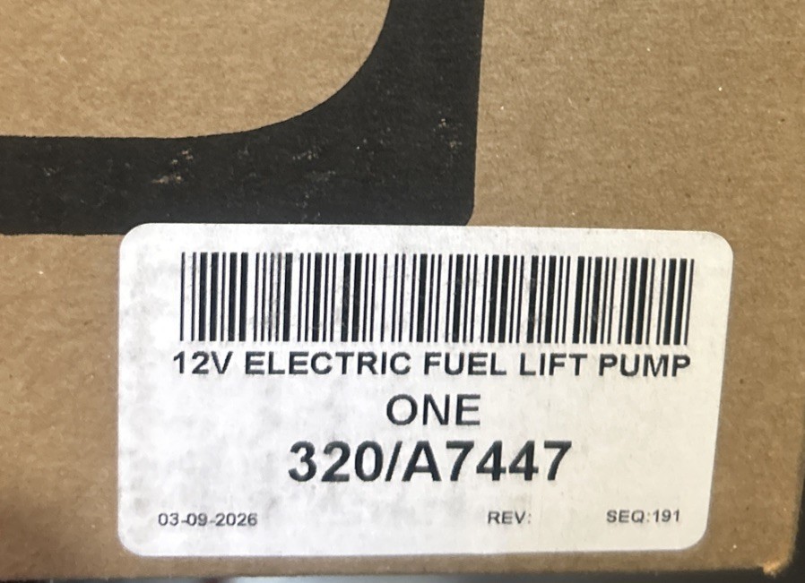 JCB Fuel Lift Pump 320/A7447 (Replaces 320/A7046)