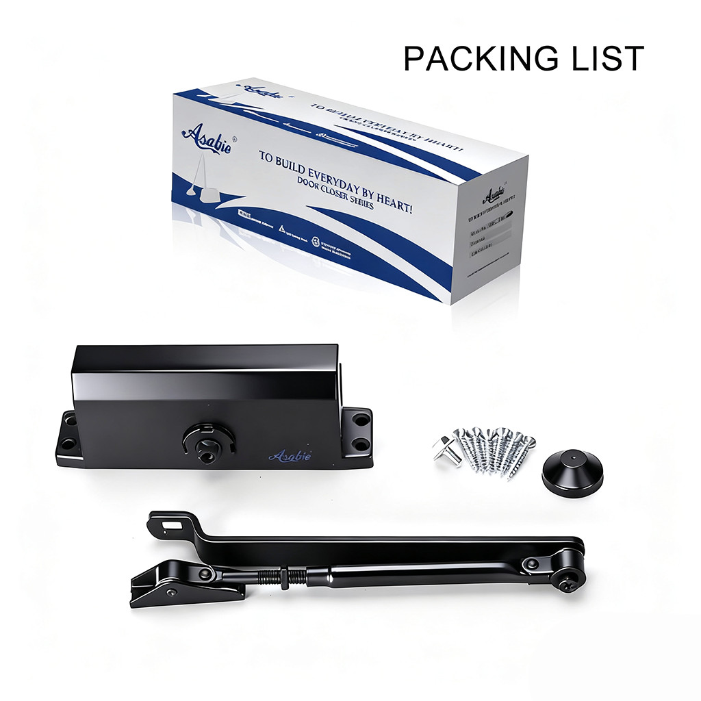 Automatic Door Closer Adjustable Closing Speed Spring Hydraulic 99-143lb