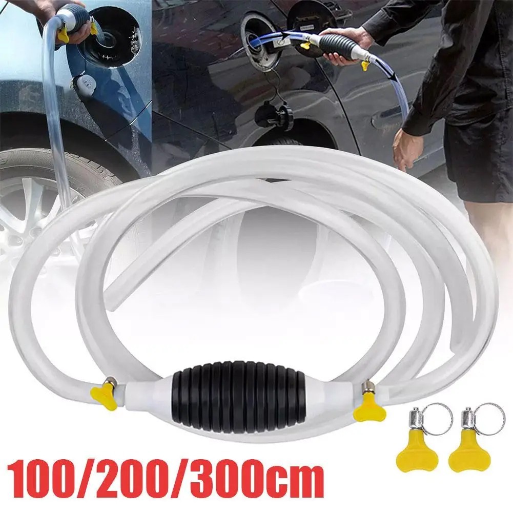 Siphon Hand Pump Portable Manual Car Fuel Transfer Pump for Gas Gasoline Petrol