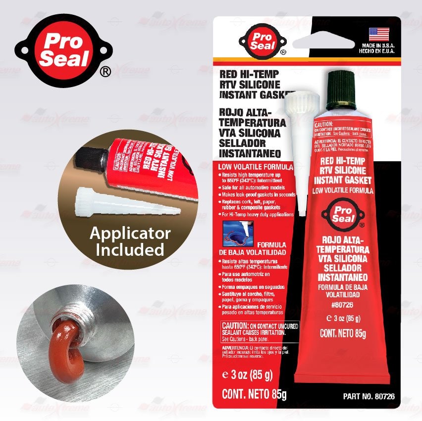 PS RED High Temp RTV Silicone Sealant Adhesive Intake Exhaust Manifold Gasket US