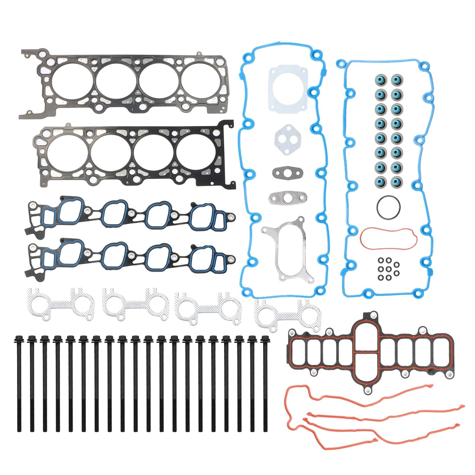 5.4L Engine Cylinder Head Gasket Set w/Bolts Fit for Ford E-150 E-250 E-350 E…