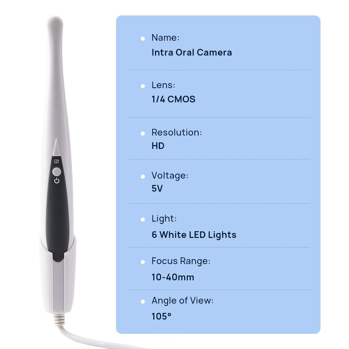 AZDent Dental Intraoral /.Camera USB HD Camera 13.0 Mega Pixels 6 LED Lights