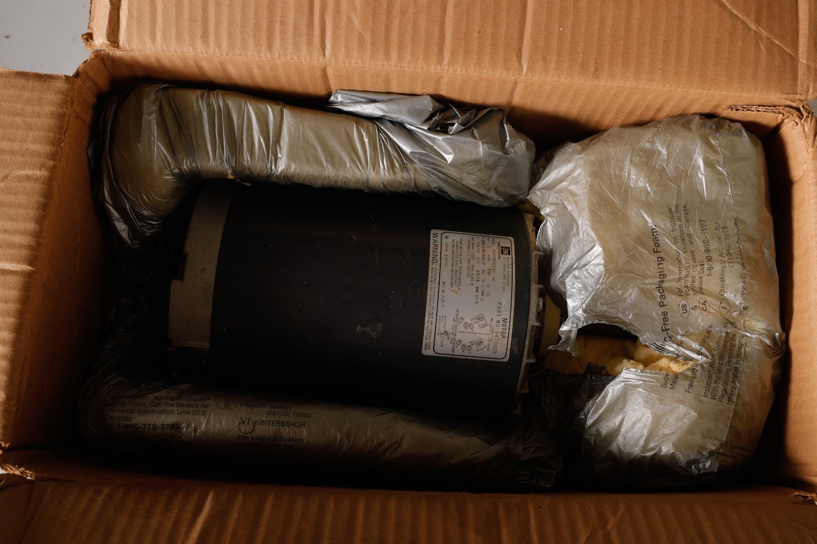 OEM Lennox 94G0001 Condenser Fan Motor 1HP 200-230/460V 3PH-open box