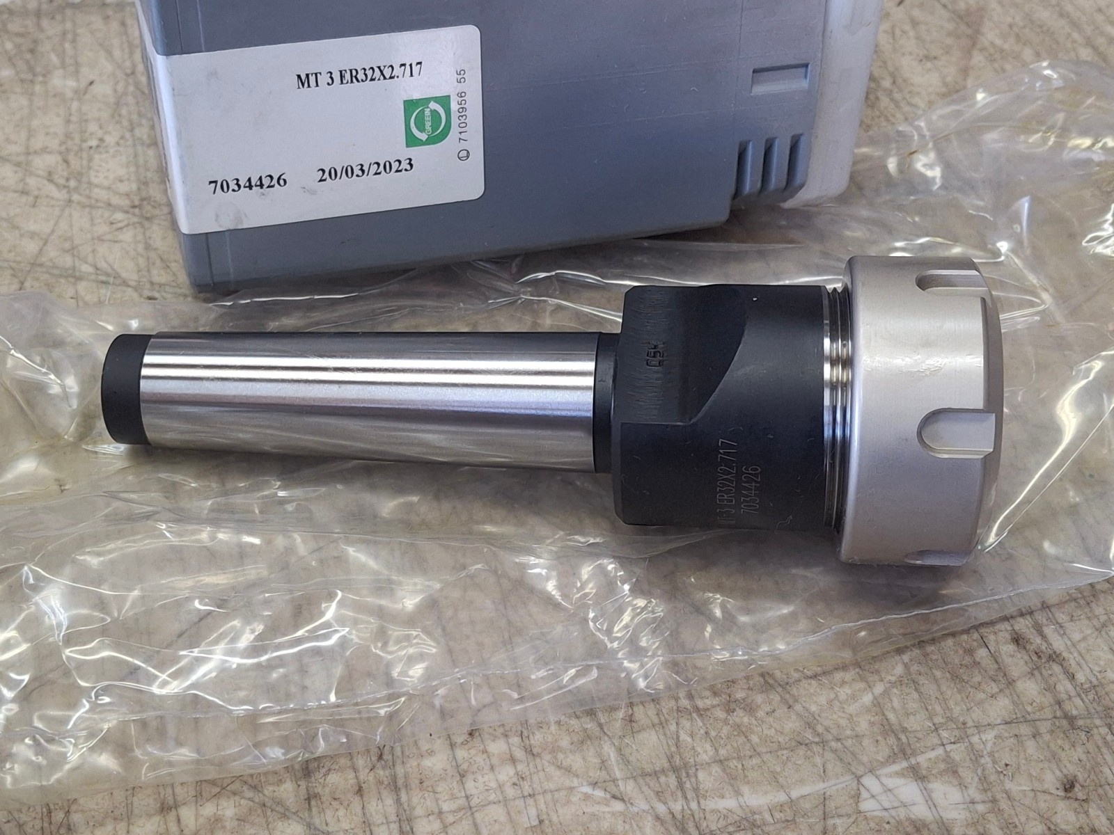 Iscar 4501813 ER32 Collet Chuck Holder MT 3 ER32X2.717 Made in Israel
