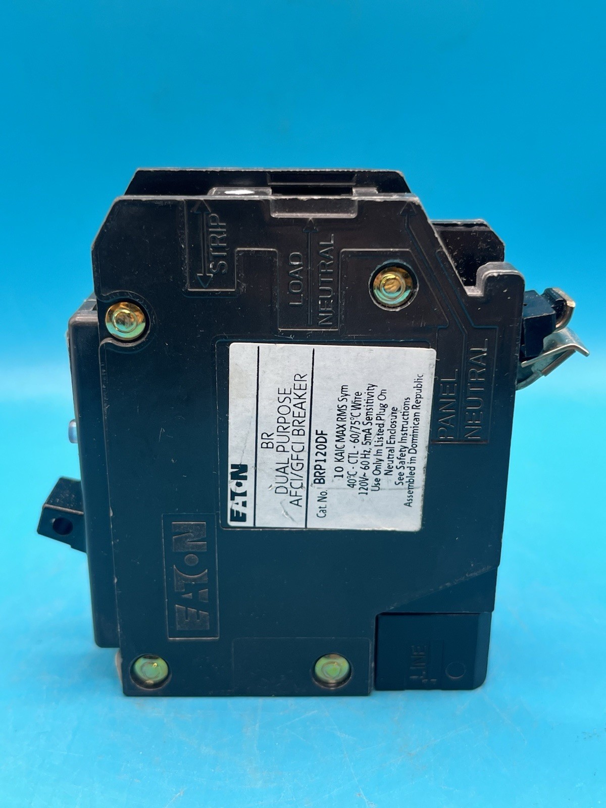 Eaton BRP120DF 120 20A 1-Pole Circuit Breaker